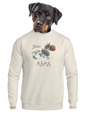 Jsem táta a máma unisex mikina bez kapuce Off White