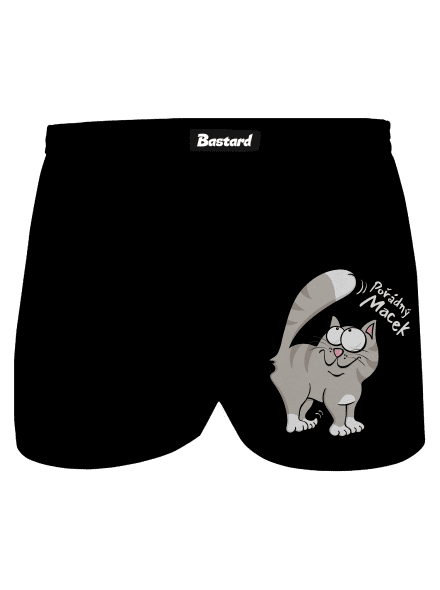 Macek a Micina pánské trenky Black