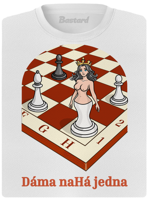 Dáma nahá jedna dámské sportovní tričko White