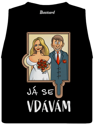 Já se žením/vdávám dámské tílko volné Black