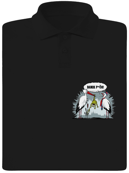Banik p*čo! pánská polokošile Black