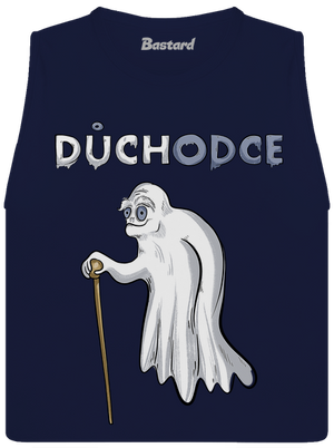 Duch důchodce dámské tílko volné Navy