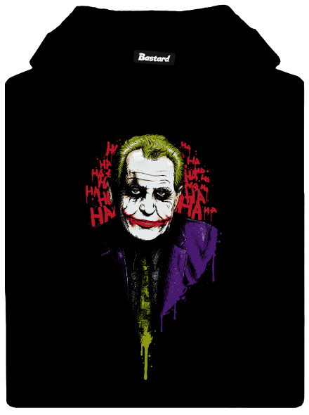 Zeman Joker pánská mikina klokanka Black