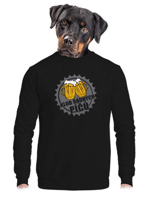 Klub řádných píčů unisex mikina bez kapuce Black