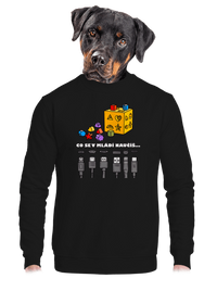 unisex mikina bez kapuce