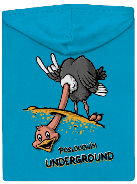 Underground dámská mikina na zip Blue Atol