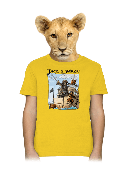 Jack s párou dětské tričko Gold