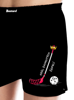 Král zahnutých čepelí - florbal pánské trenky Black