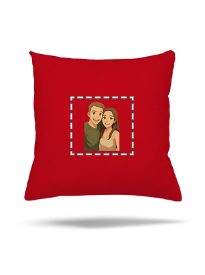Ghibli efekt z vlastní fotky polštář Red