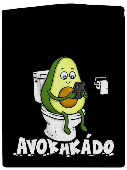 Avokakádo dámská mikina na zip Black