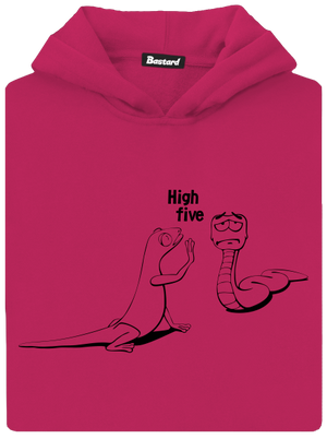 Omalovánka: High Five dětská mikina klokanka Hot Pink
