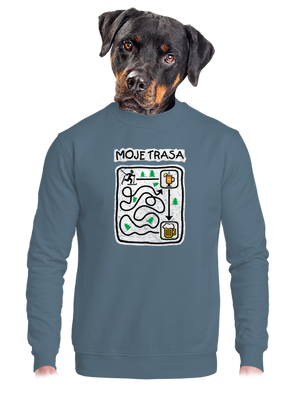 unisex mikina bez kapuce