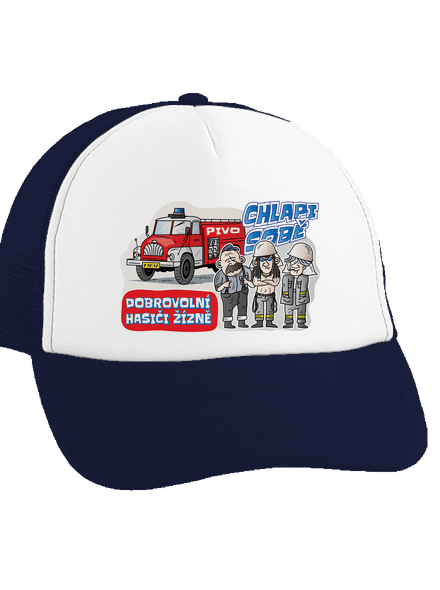 Hasiči žízně kšiltovka truckerka French Navy cap