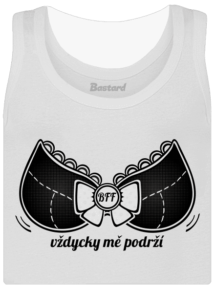 Podprsenka dámské tílko klasické White