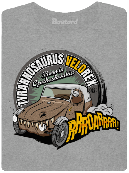 Tyrannosaurus Velorex dámské tričko Dark Gray Melange