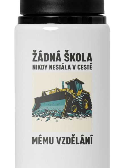 Žádná škola lahev na vodu White