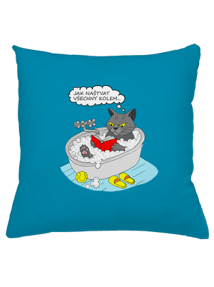 Jak všechny naštvat polštář Blue Turquoise