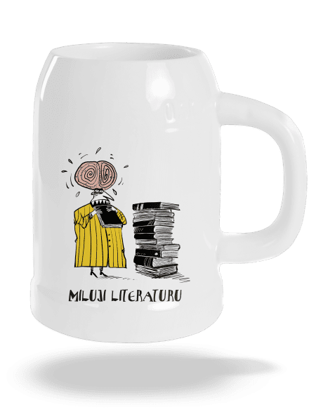 Miluji literaturu půllitr White