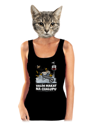 Valím na chalupu dámské tílko klasické Black