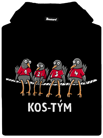 Kos-tým pánská mikina klokanka Black