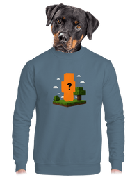 unisex mikina bez kapuce