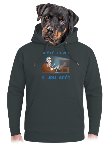 Ještě level unisex mikina premium Charcoal