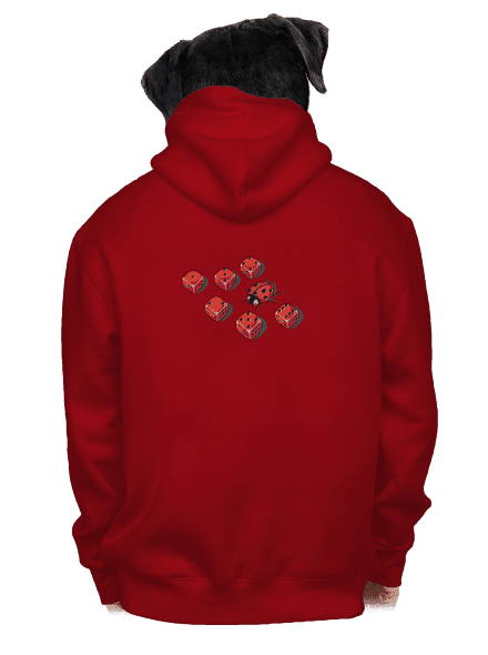 Mimikry pánská mikina na zip Red