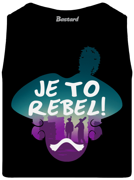 Je to rebel pánské tílko Black