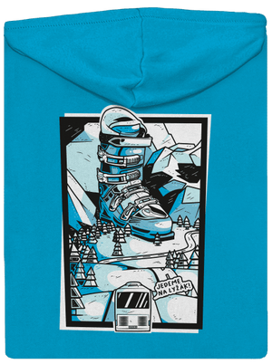 Lyžák dámská mikina na zip Blue Atol