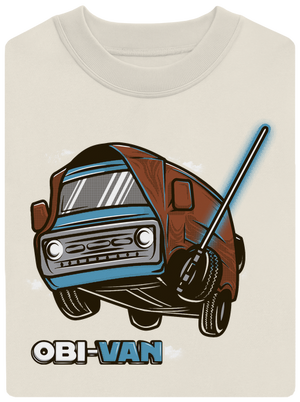 Obi-Van unisex mikina bez kapuce Off White