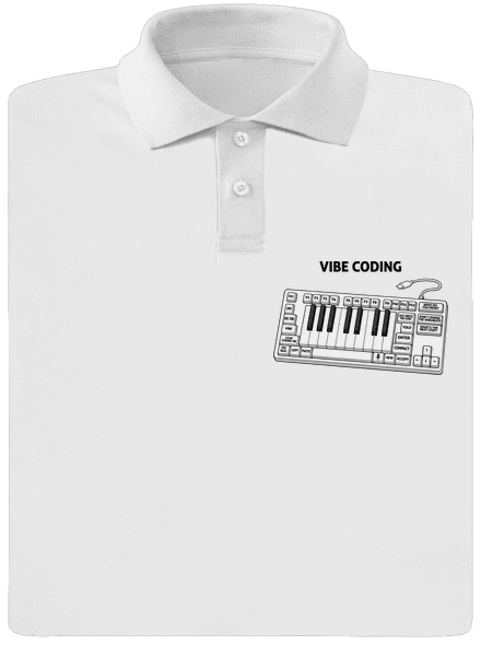 Vibe coding pánská polokošile White