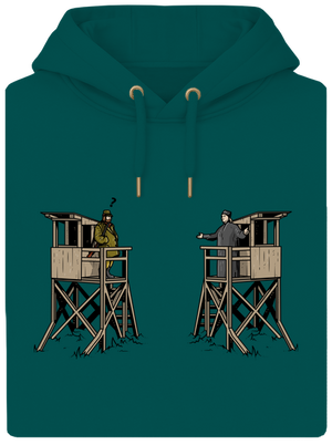 Myslivec a kazatelna unisex mikina premium Emerald Green