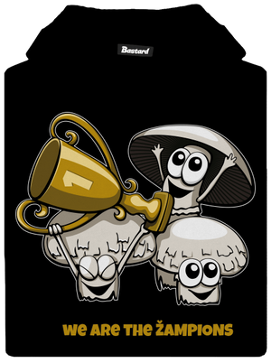 Žampioni dětská mikina klokanka Black