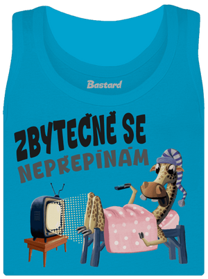 Zbytečně se nepřepínám dámské tílko klasické Blue Atol