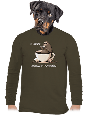 V pressu pánské dlouhý rukáv Urban Khaki