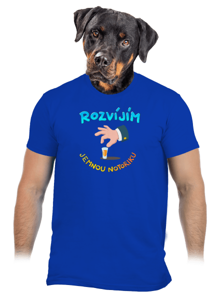 Jemná notorika pánské tričko Royal Blue