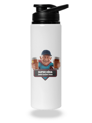 Super děda lahev na vodu White