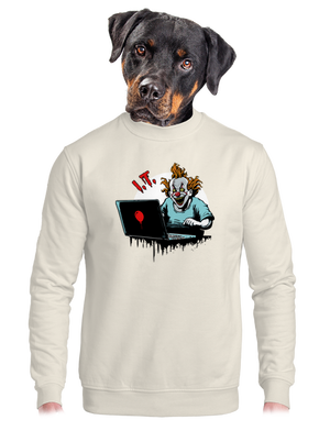 unisex mikina bez kapuce