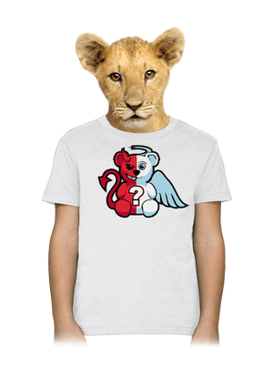 Anděl vs. ďábel dětské tričko White