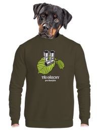 unisex mikina bez kapuce