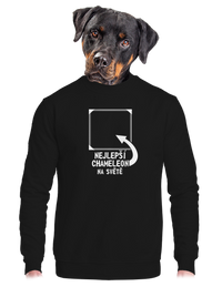 unisex mikina bez kapuce