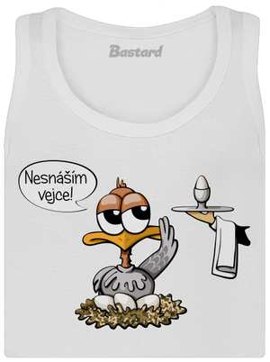 Nesnáším vejce dámské tílko klasické White