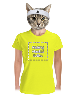 Vlastní potisk dámské sportovní tričko Neon Yellow