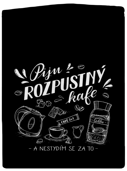 B12: Piju rozpustný pánská mikina na zip Black