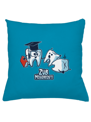 Zub moudrosti polštář Blue Turquoise
