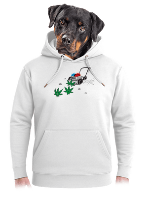 Ganja krize unisex mikina premium Snowwhite