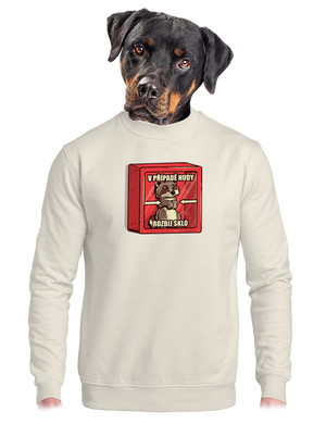 unisex mikina bez kapuce