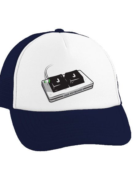 Klávesnice 2020 kšiltovka truckerka French Navy cap