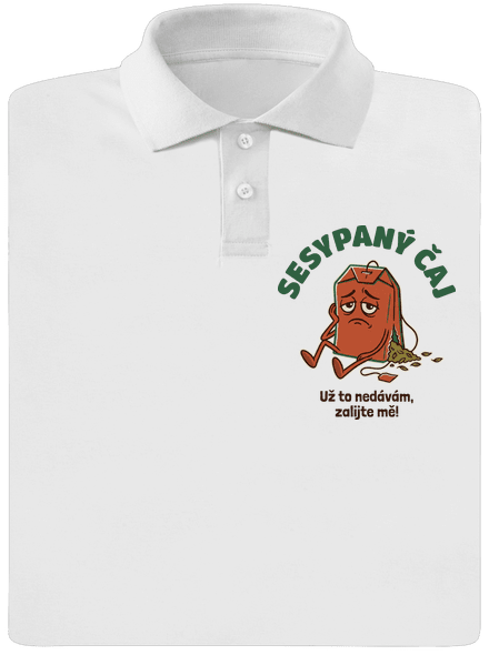 Sesypaný čaj pánská polokošile White