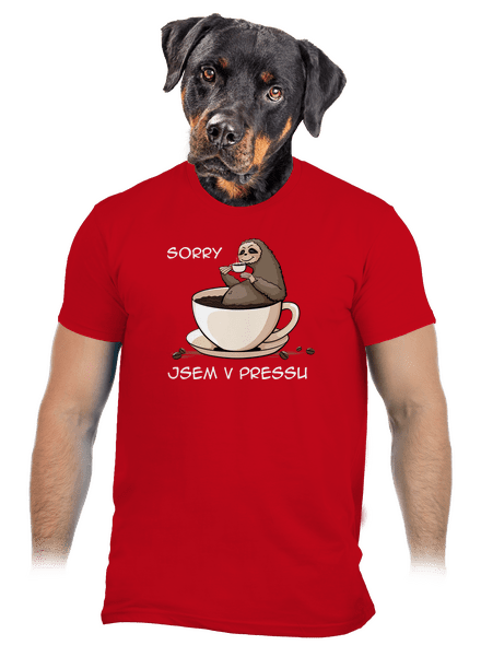 V pressu pánské tričko Red